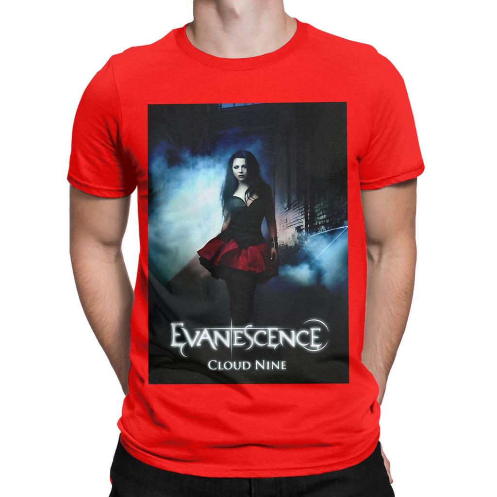 Amy lLee Evanescence light grey Funny 100 Cotton TShirt Amy lLee Evanescence Tees Tops For Unisex