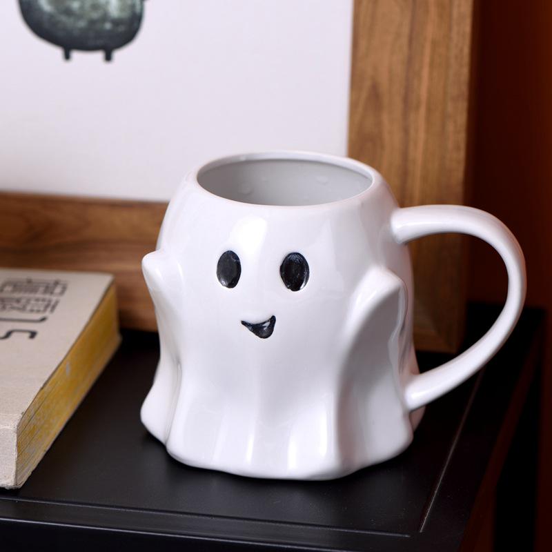Tazza da Caffè in Ceramica Fantasma Fantasma Magico - Coppia di Tazze Sprite di Halloween Eccentriche