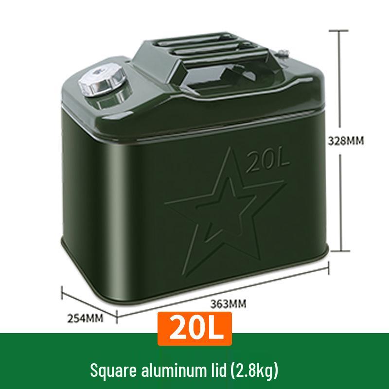 Tinplate Metal Gasoline Can 10L/20L/30L Square Fuel Tank Iron Drum for Car Diesel