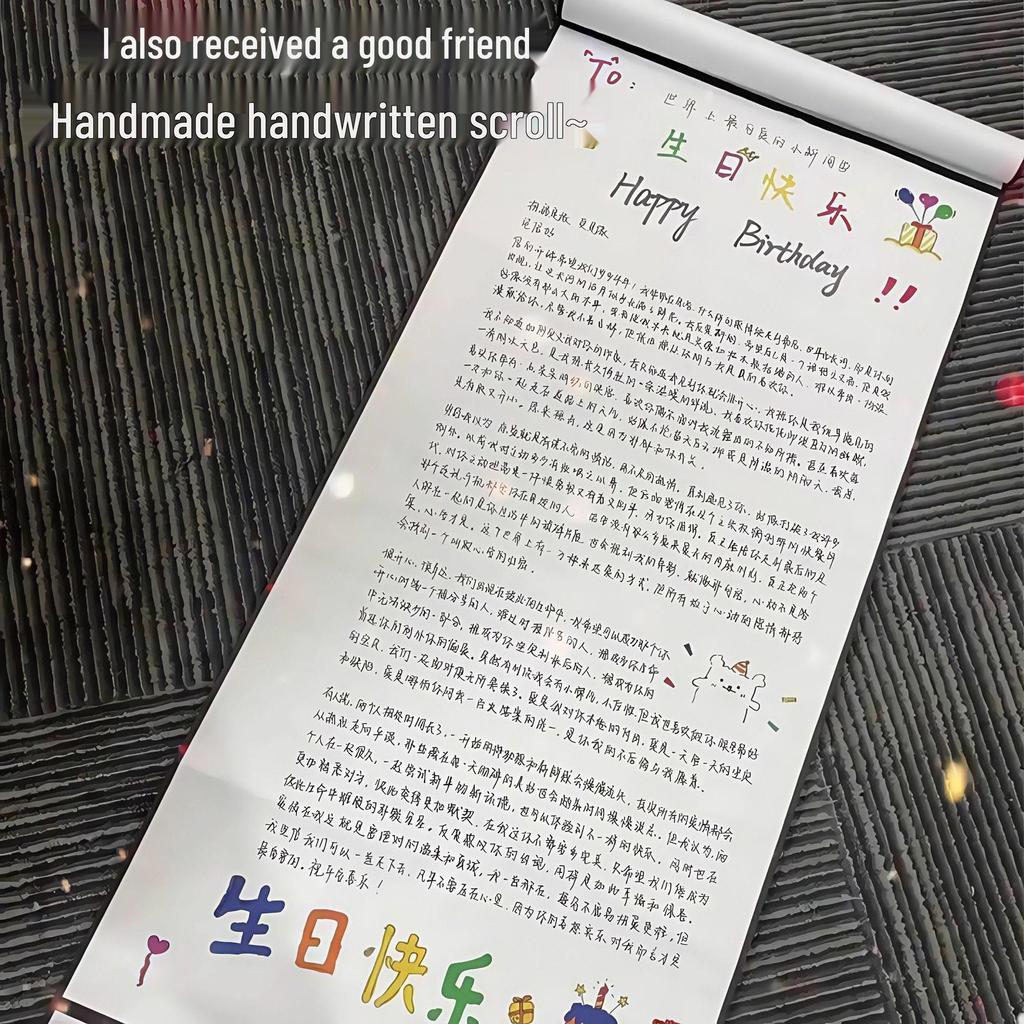 Newcomer Discount: Extra Long 1 Meter Handwritten Love Letter Scroll DIY Kit