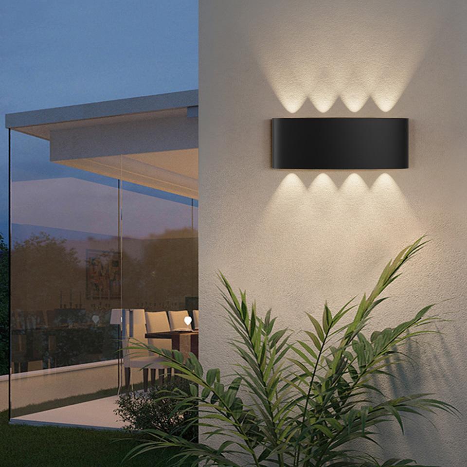 LED Wall Lamp Waterproof IP66 Indoor Outdoor Lamp Up and Down Glow Lights Garden Lights for Living Room Hallway Bedroom Decor