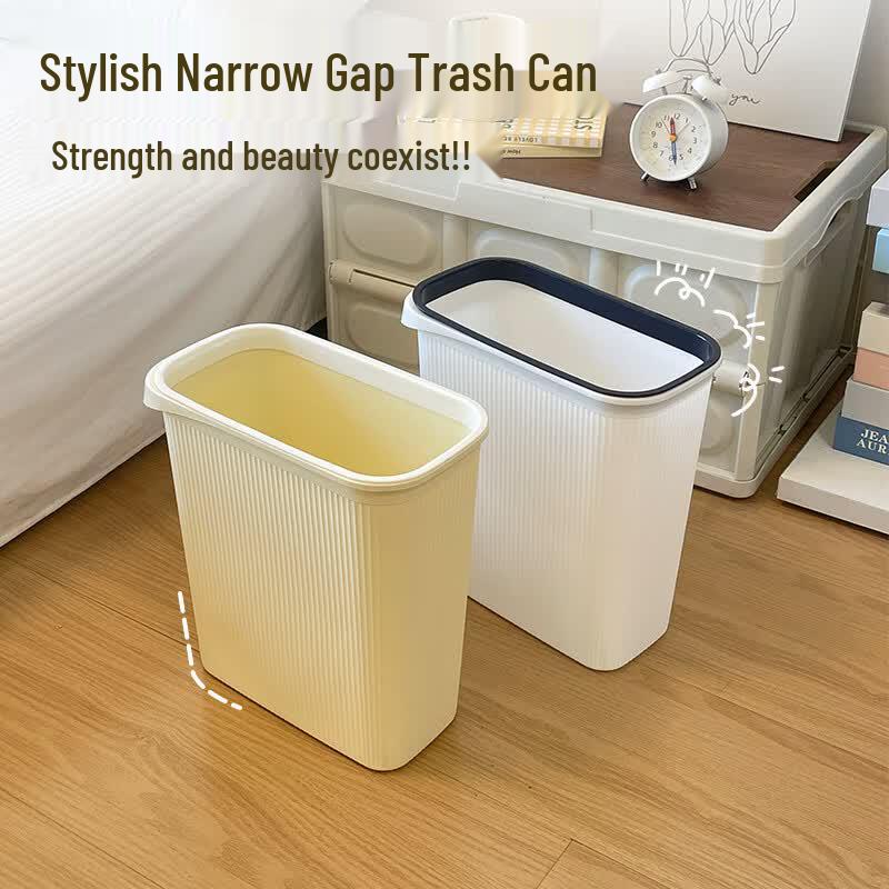 Slim Cream Waste Bin