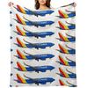 Being 737 Southwest Throw Blanket Summer Vintage Polar Custom Blankets