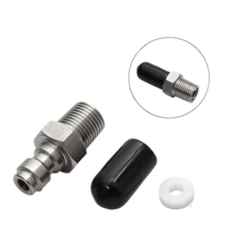 M10x1/ 1/8NPT/ 1/8BSP Außengewinde Schnellkupplungsventile 8mm Gewinde Schnellkupplungsfitting Für Hochdruckpumpen 1-Wege-Ventile