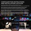 Full Colors USB Car LED Ambient Light Acrylic Strips Dashboard Lights RGB Car Interior Hidden App Remote Control Atmosphere Lamp