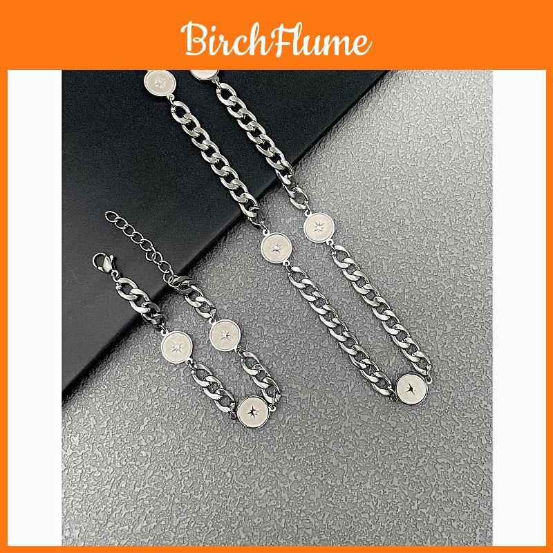 Simple Star Pendant Necklace With Glass Charm For Fashion Women And Men