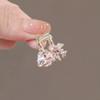 Fashion Mini Crab Metal Hair Clips Small Hair Accessories For Women Girl Pink Rhinestones Flower Bow Hair Pin Side Bangs Clip