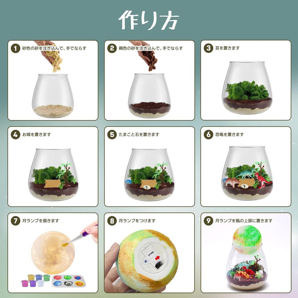 Dinozor teraryumu çizilebilir ay çizimi yapımı el yapımı el sanatları ücretsiz araştırma minyatür hediye ilkokul öğrencileri için kit, lamba, kit, oyuncak, kit,