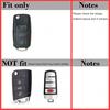 Rmote Key Fob Cover Case for Volkswagen VW Passat CC Tiguan Touareg Eos Golf GTI Jetta Beetle Rabbit 3 Buttons Fold Flip Key