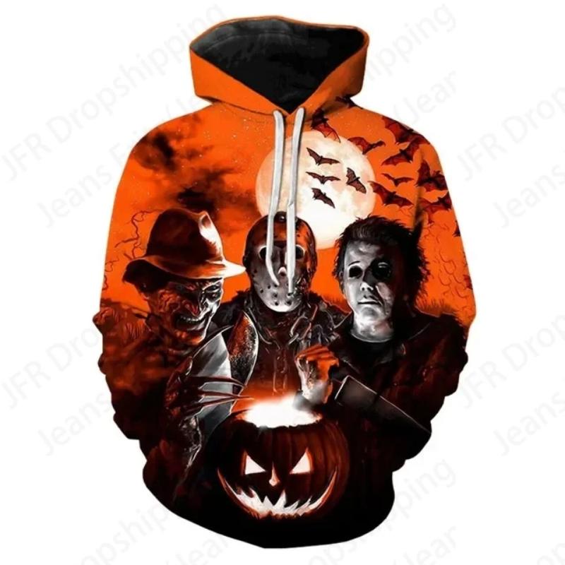 Horror Movie Halloween 3d Print Hoodies Men Women Fashion Michael Myers Hoodie Women Sweats Girl Coats Street Tracksuit Pullover