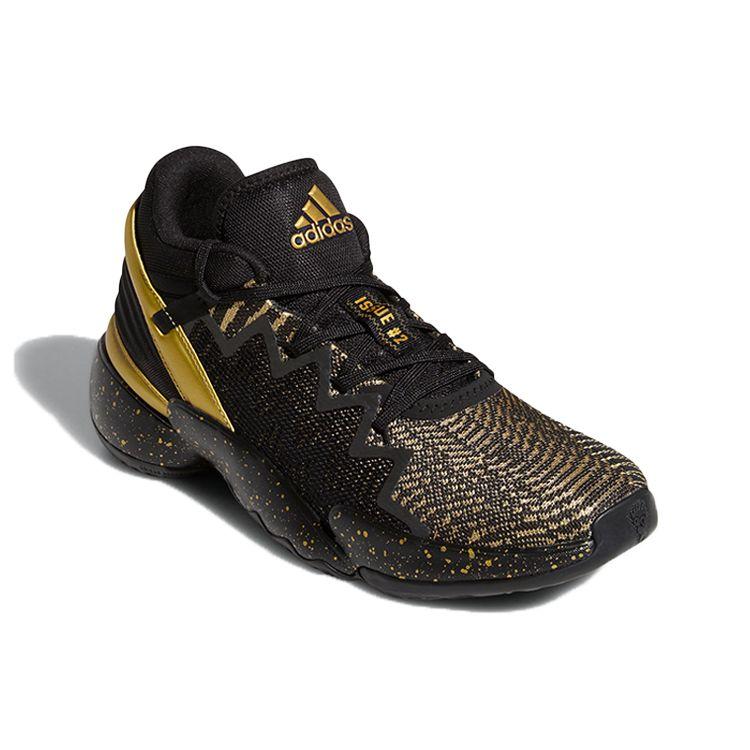 Adidas D.O.N. Issue #2 GCA Championship Men Sneakers Black Core-Black Gold-Metallic FZ3881