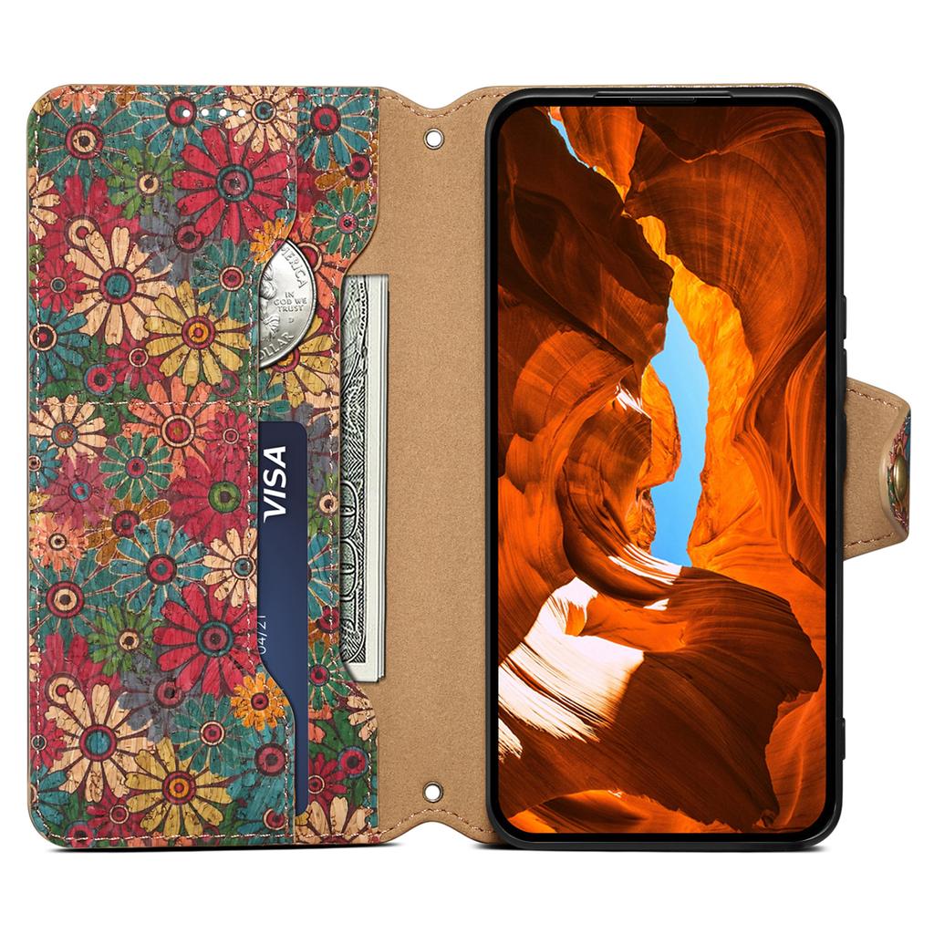 For Honor 90 Case Floral Pattern Leather Phone Cover with Wallet Stand