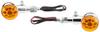 Bike Parts Center LED Turn Signals, Revolver Type, Left and Right Set, Universal, Orange, 313806