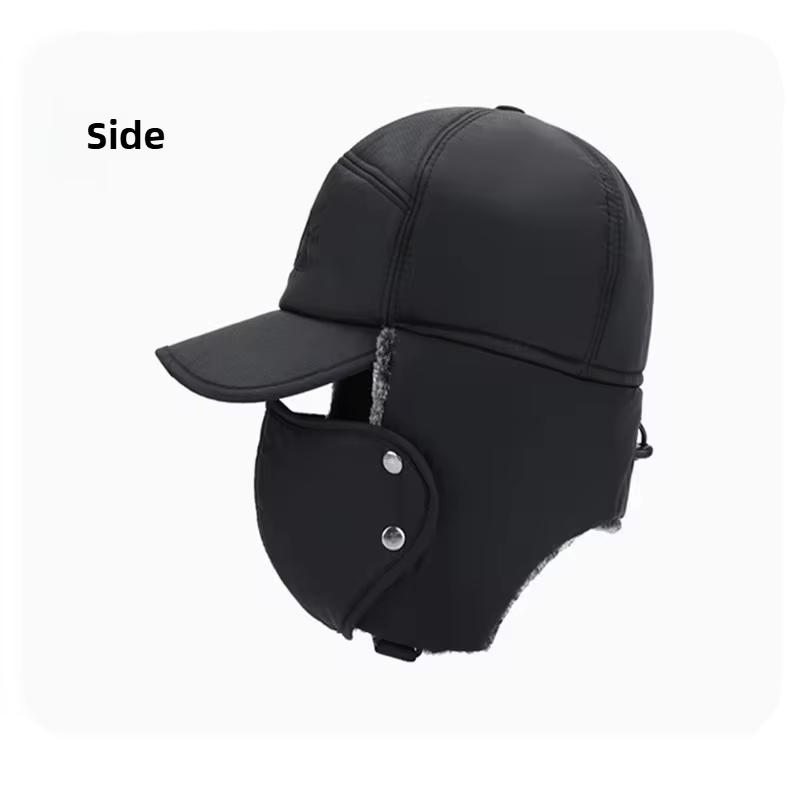 2026 Winter Warm Thickened Artificial Fur Baseball Hat Men's and Women's Cycling Skiing Extreme Cold Hat Fishing Hat Outdoor