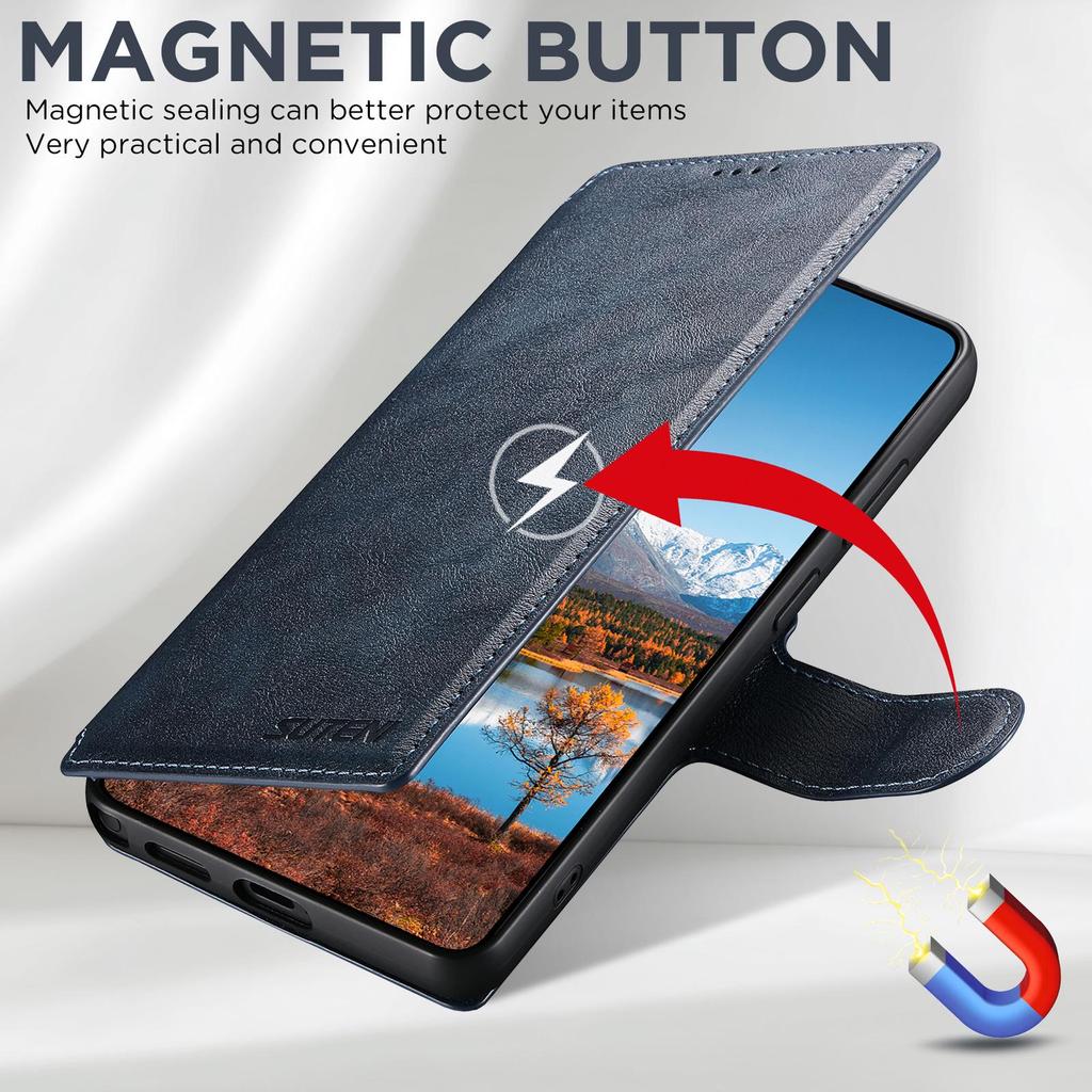 Samsung S26 Ultra Magnetische Brieftaschenhülle mit kabellosem Ladeständer