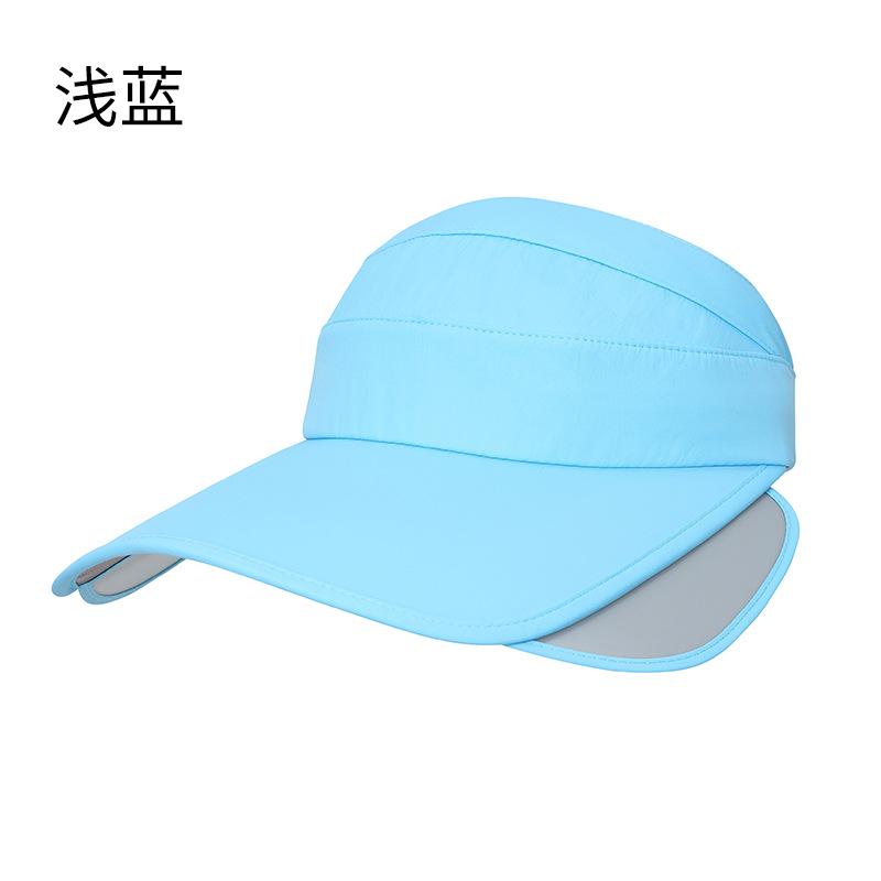 Summer eaves empty top hat women's beach anti-splashing sun hat outdoor anti-ultraviolet breathable sun protection hat men