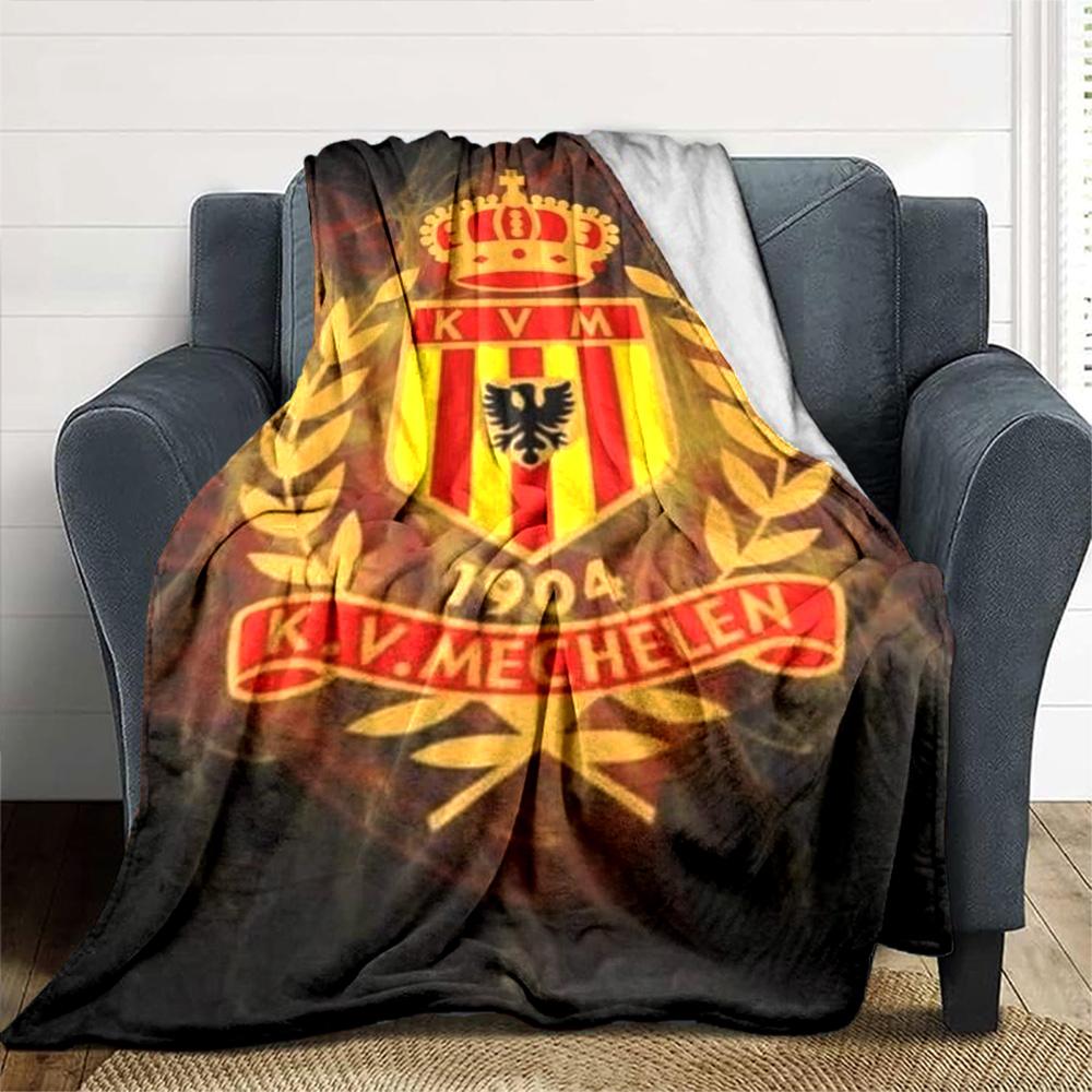 KV Mechelen Print Flannel Blanket High Quality Warm Comfortable Cover for All Seasons Perfect for Gifts Home Decor
