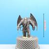 Antike Messing Cthulhu-Stil Monsterfigurine, Miniatur Mythologie Statue, Mikro-Landschaftsdekoration, Schreibtisch Sammlerstück Geschenk