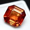 Natural Orange Sapphire Loose Gemstone Ceylon Square Cut 8.51 ct Real September Birthday Birthstone
