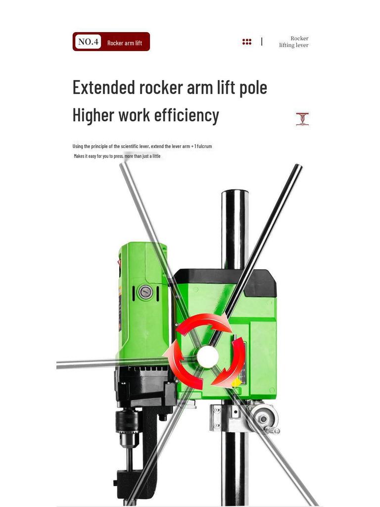 Woodworking Mortiser & Tenon Machine with Square Hole Drill Bit for Solid Wood