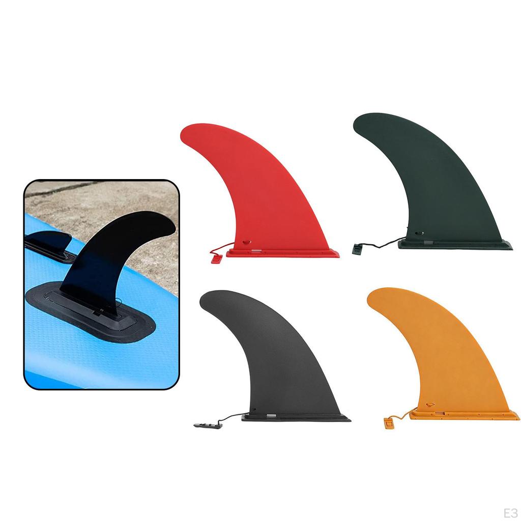 Pinna da Surf 9 pollici Professionale Spessa Staccabile di Ricambio per Sport Acquatici Stand up
