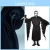 Scream Halloween Outfit Polyester Cloak Mask Cosplay Characters Enthusiasts