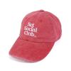 Net Social Club OG LOGO PEACH PIGMENT CAP (red)