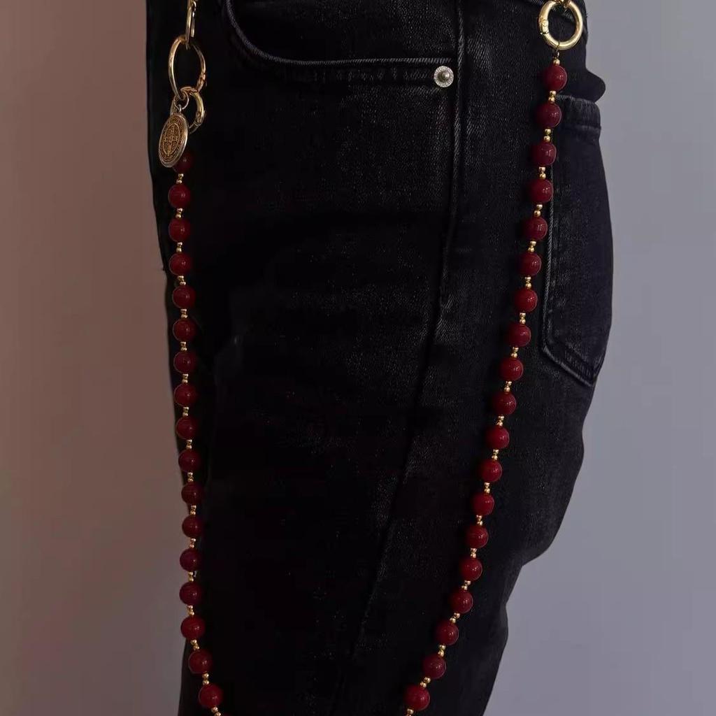 Catena Portachiavi Pantaloni Wasteland Bohemien 2025 con Ciondolo Stile Cinese