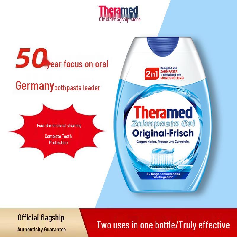 

Theramed Henkel Зубна паста та ополіскувач 2-в-1
