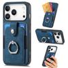 Magnetic Ring Holder Cards Solt Wallet Protective Leather Case for IPhone 17 Pro Max 16 Plus 15 14 13 12 11 Air 16E Phone Cover