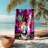 Personalized customized proof beach towel with Juice WRLD pattern - soft, absorbent,quick-drying,perfect swimming,camping&bathing