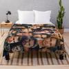 Theo James Photo Collage Throw Blanket Ultra Soft Manga Bed Cover Perfect for Cozy Sleep Experience
