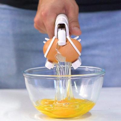Egg Cracker Tool for Eggs Handheld Egg Opener One Hand Egg Breaker Egg Shell Opener Egg Separator Kitchen Gadget