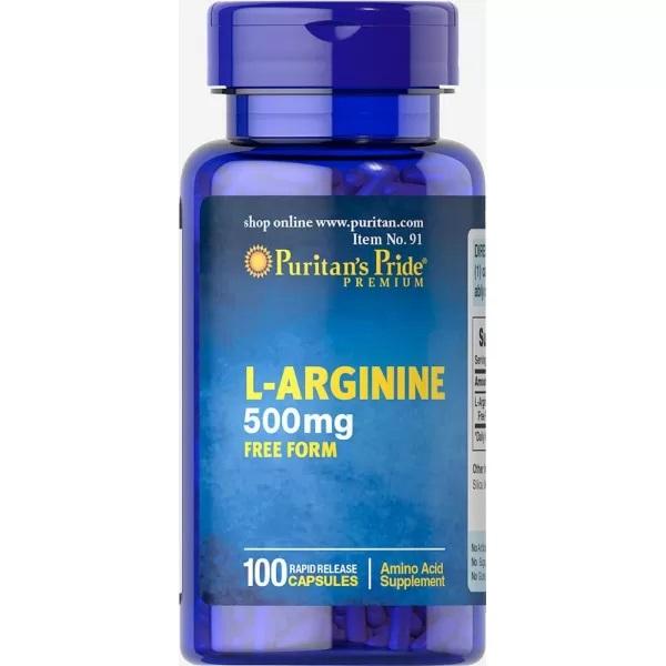 

Puritan s Pride - L-Arginine 500 mg, 100 Capsules