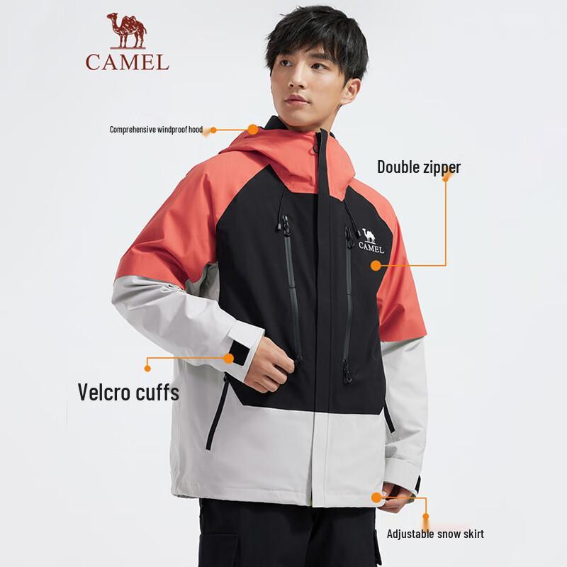 Men's Camel Goose Down 3-in-1 Winter Jacket