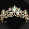Baroque Crystal Tiaras and Crowns for Women Rhinestone Prom Diadem Headband Bridal Wedding Hair Accessories Jewelry Crown Tiara