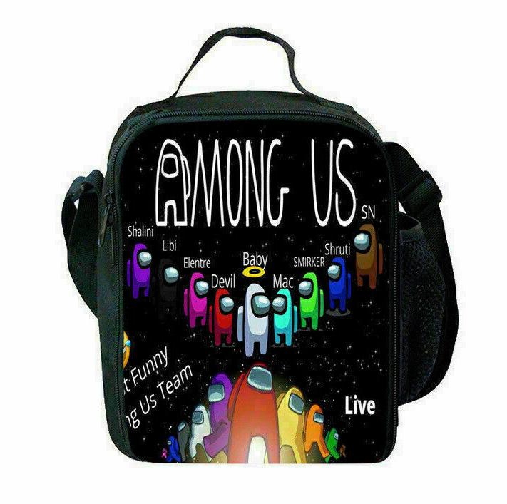 Among Us Printed Portable Lunch Bag Primary And Secondary School Bento Bag Cartoon Insulation Bag Ice Pack New
