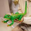 Păpușă Geco Verde Drăguță Jucărie de Pluș Păpușă Tigru cu Degete Groase Păpușă de Cârpă Liniștitoare pentru Copii Cadou de Ziua de Naștere pentru Băiat
