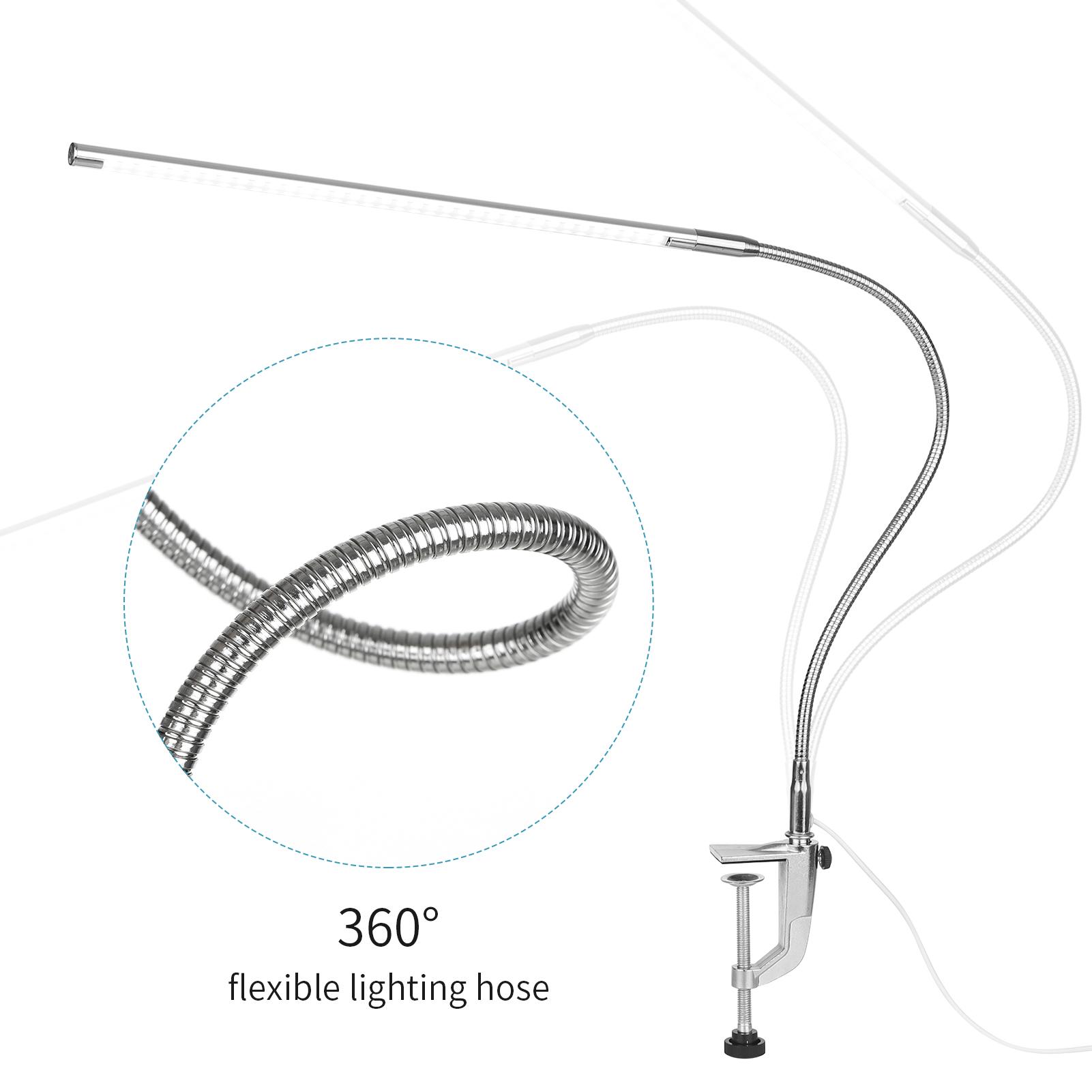 

Desk Lamp with USB Clip, LED Reading Lamp with Control, Gooseneck Lighting Study Lamp, Headboard Desk Lamp