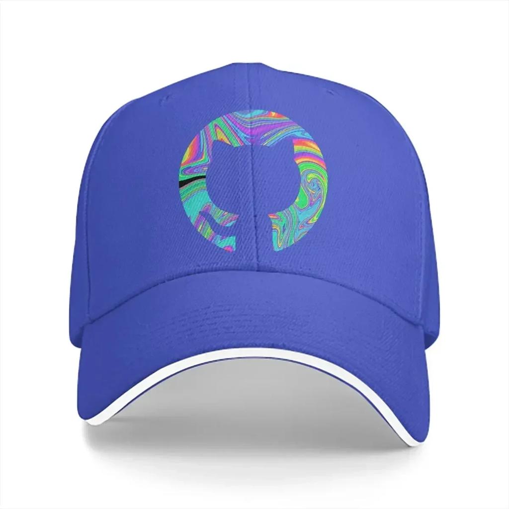 Psychedelic Github Baseball Cap Unisex Hats Visor Protection Snapback Gifts Caps