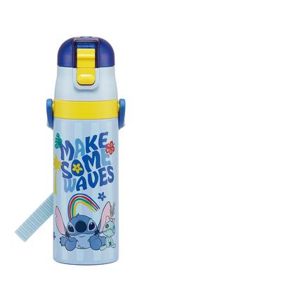 Skater Água Disney Lilo Stitch Tamanho para Meninos e Esportiva de Aço Inoxidável Garrafa Infantil, 470ml, e Design, 26, Meninas, Térmica, Aço, Leve,