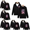 Bts Pattern Printing Hoodie With Zipper For Teen Casual Wear