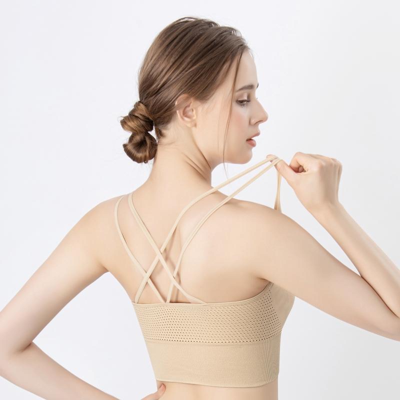 Dámské Sportovní Bralette Prodyšné Pohodlné Topy Push Up Bezešvé Lingeria Dámské Fitness Krása Záda Spodní prádlo Podprsenka