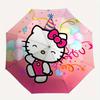 Hello Kitty, Balloons Automatic Open/Close Umbrella Cute Umbrella with Cute Design, Portable 3 Fold Compact Umbrella for Men & Women, Hallow