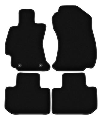 Tapetes de chão veludo preto BÁSICOS para: Subaru Forester V SUV (2016-)