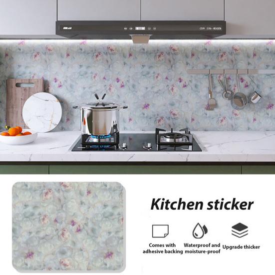 Kitchen Wall Sticker Oil-Proof Adhesive Cabinet Sticker Waterproof Stain-Resistant Fruit