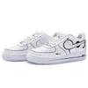 Nike Air Force 1 Low 811 Manufacturing, Love's Melody Low top Skateboard Shoes Men's Black White CW2288-111(Team80-)