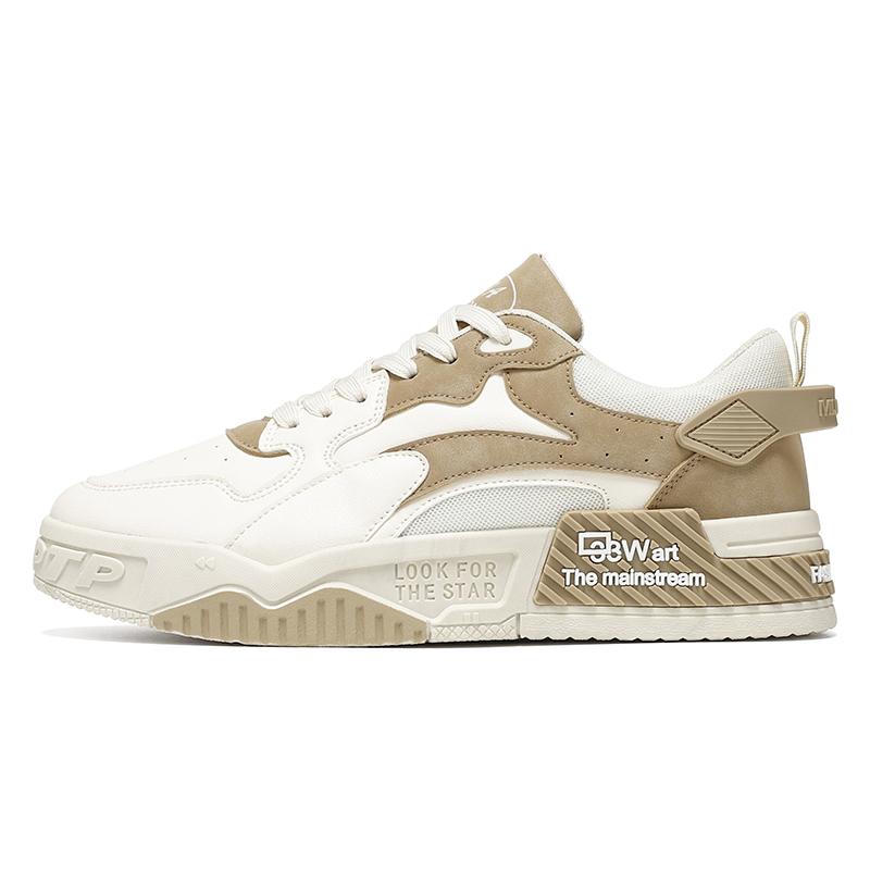 New Autumn Men's Sneakers Men's Comfortable Platform Shoes 2025 Trend Lace-up Vulcanized Shoes White Casual Sneakers Zapatillas
