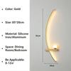Nordic LED Wall Lamp Stripes Wall Sconce for Bedroom Bedside Living Room Study Stairs Home Decor Indoor Lighting Fixture Luster
