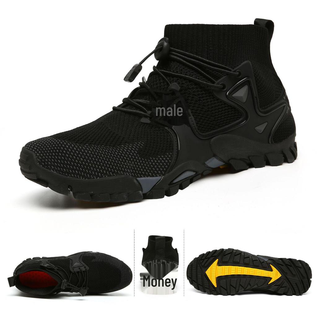 Breathable Non-Slip Hiking Boots for Men & Women – Durable, Large-Size Wading Shoes for Outdoor Hiking, Fishing, & Camping.